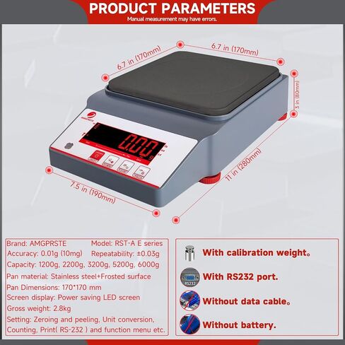 6000g Lab Scale .01g Accurate Electronic Digital Precision Analytical Balance Jewelry Scale Scientific Balance Scale Laboratory Scale Weighing Industrial Scale Counting Scale in Saudi Arabia