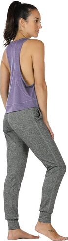 icyzone Cropped Workout Tops for Women, Athletic Yoga Gym Racerback Tank Tops, Running Exercise Shirts in Saudi Arabia