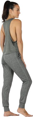 icyzone Cropped Workout Tops for Women, Athletic Yoga Gym Racerback Tank Tops, Running Exercise Shirts in Saudi Arabia