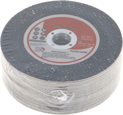 25 قطعة 4 بوصة × 1/16 بوصة × 5/8 بوصة عجلات قطع من الفولاذ المقاوم للصدأ مناسبة للمعادن والفولاذ المقاوم للصدأ، عجلة قطع طاحونة الزوايا، أقراص القطع in Kuwait