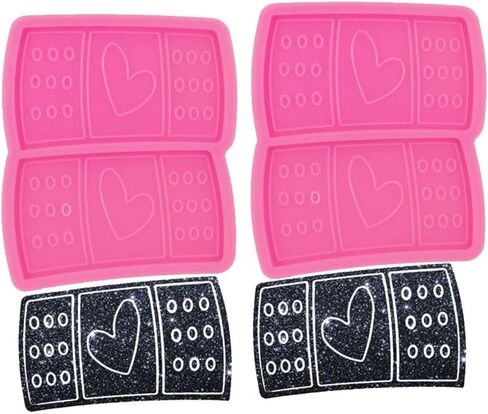 Super Shiny Phone Grip Band Aid Mold Epoxy Resin Mould, 2pc Silicone Molds DIY for Jewellery Badge Reel in Saudi Arabia