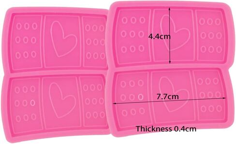 Super Shiny Phone Grip Band Aid Mold Epoxy Resin Mould, 2pc Silicone Molds DIY for Jewellery Badge Reel in Saudi Arabia