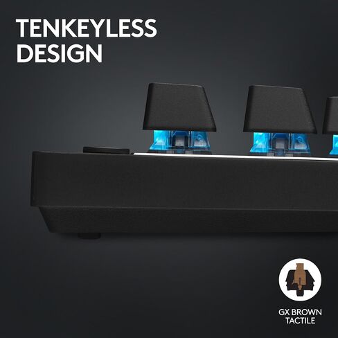 Logitech G PRO X TKL Rapid Tenkeyless Gaming Keyboard (Hall-Effect) - Black | Hall-Effect Magnetic Analog Switches with Rapid Trigger, Lightsync RGB, Detachable USB-C Cable, Volume Roller & Media Buttons in Kuwait