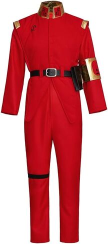 V Tv Series Costume V Visitors Costume Security Officer Uniform Military Costume Jacket Pants Clothes Red Suit in Saudi Arabia