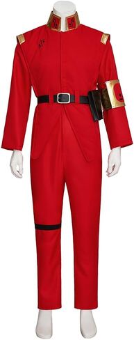 V Tv Series Costume V Visitors Costume Security Officer Uniform Military Costume Jacket Pants Clothes Red Suit in Saudi Arabia