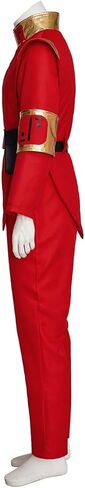 V Tv Series Costume V Visitors Costume Security Officer Uniform Military Costume Jacket Pants Clothes Red Suit in Saudi Arabia