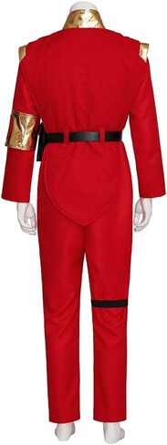 V Tv Series Costume V Visitors Costume Security Officer Uniform Military Costume Jacket Pants Clothes Red Suit in Saudi Arabia