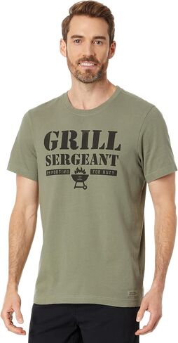 تي شيرت Life is Good للرجال من Wordsmith Grill Seargant Crusher in Saudi Arabia