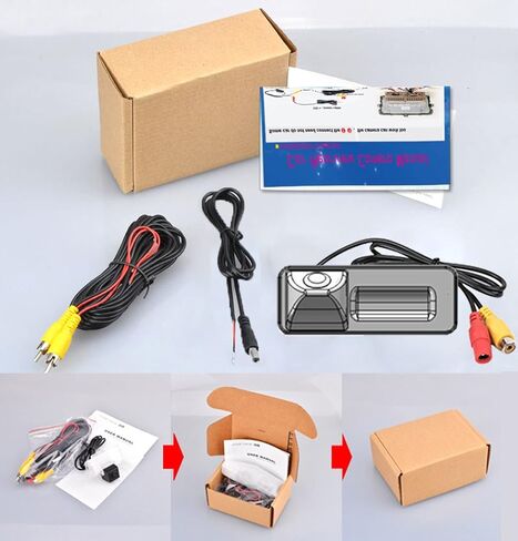 كاميرا احتياطية للرؤية الخلفية للسيارة Super Starlight pro HD لسيارة VW Golf Variant MK4 MK5 Tiguan Touareg Polo Jetta Passat Sharan Bora Skoda Scirocco Fabia Porsche Cayenne Golf Touran in Saudi Arabia