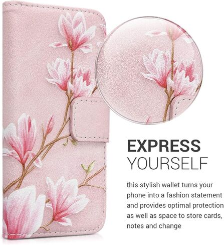 حافظة محفظة kwmobile متوافقة مع هاتف Apple iPhone SE (1.Gen 2016) / iPhone 5 / iPhone 5S للهاتف - Girl Tree Swing أسود/أبيض in Kuwait