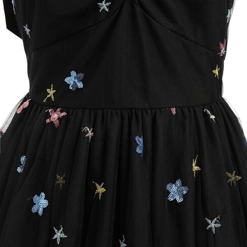1950s Dresses for Women Vintage Off-Shoulder Neckline Puff Sleeve Hepburn Style Cocktail Rockabilly Swing Dress in Saudi Arabia