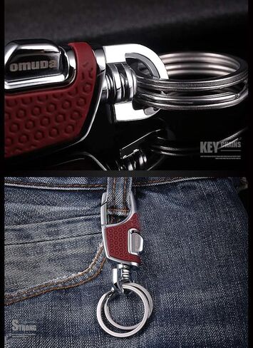 سلسلة مفاتيح LanMa من الفولاذ المقاوم للصدأ شديدة التحمل، سلسلة مفاتيح أنيقة للرجال in Kuwait