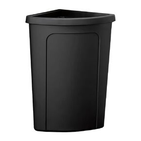 School Waste/Recycling Bin with Push Door Lid, 21 Gallon Corner Round Trash Can, Crack-Resistant, Commercial Durable Garbage Can, Reinforced Bottom, Ideal for Home, Kitchen, Bar, Hotel, Restaurant in Kuwait