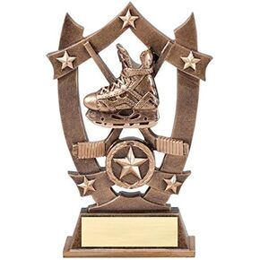 Decade Awards Ice Hockey 3D Gold Sport Stars Trophy - Star MVP Player Award - 6.25 Inch Tall - Customize Now in Saudi Arabia