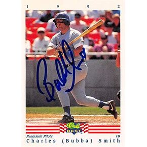 Bubba Smith autographed Baseball Card (Peninsula Pilots) 1992 Classic Best Rookie #216 - Football Slabbed Autographed Rookie Cards in Kuwait