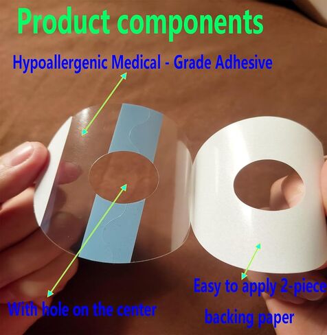 30 Pcs Waterproof Infusion Site CGM Adhesive Patches for Medtronic 780G/770G, Tandem t:Slim X2/ Mobi - Hypoallergenic Sensor Adhesive Tape with 0.8" Hole, 14-Day Wear, Pre-Cut Breathable Clear Patch in Saudi Arabia