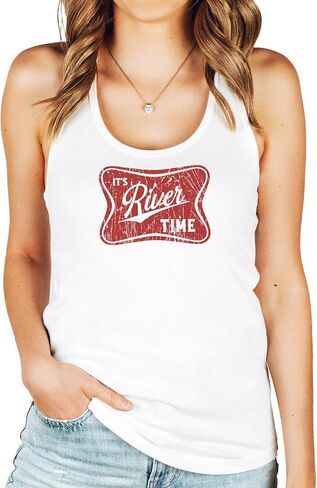 Olive يحب Apple إنه Time Time Time Strendy Summer Tank للنساء والمراهقين in Saudi Arabia