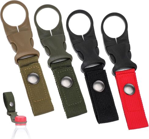 4 Pcs Bottle Buckle Clip Carabiner Hanging Buckle Portable Water Bottles Rings Holder Keychain Mineral Water Bottle Clip for Outdoor Camping Hiking Traveling in Saudi Arabia