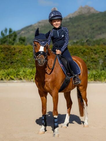 Lemieux Mini Jump Jump Suede Square Saddle for Ponies - Treasable & Soft - بطانة الخيزران - سرج للخيول - معدات وركوب الفروسية in Saudi Arabia