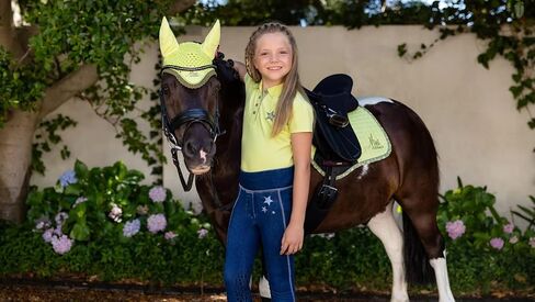 Lemieux Mini Jump Jump Suede Square Saddle for Ponies - Treasable & Soft - بطانة الخيزران - سرج للخيول - معدات وركوب الفروسية in Saudi Arabia