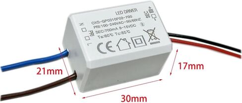 8.4W 200mA 700mA 900mA Ultra-Small Driver mini Thumb Power Supply Constant Current LED Light tranformer(27-42V 200mA,2PCS) in Saudi Arabia