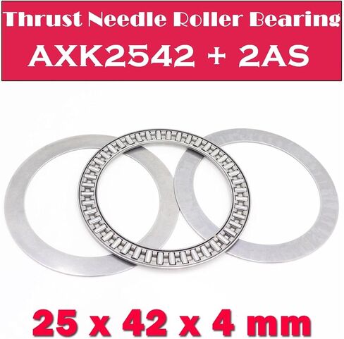 AXK2542 + 2AS Thrust Needle Roller Bearing with Two AS2542 Washers 25 * 42 * 4 mm (10 PCS) AXK1105 889105 NTB2542 in Saudi Arabia