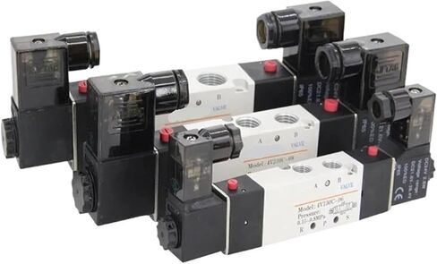 1PCS 4V130C-06 4V230C-08 4V330C-10 صمام الملف اللولبي صمام الهواء ثلاث مواقع عكس الصمامات 12V 24V 110V 220V (4V130P-06 ، AC110) in Saudi Arabia