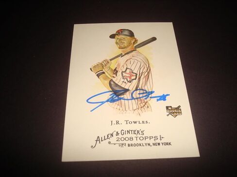 J.R. Towles Astros 2008 Allen & Ginter #39 تم توقيعه على التوقيع الأصيل 920 - بطاقات البيسبول الموقعة MLB in Saudi Arabia