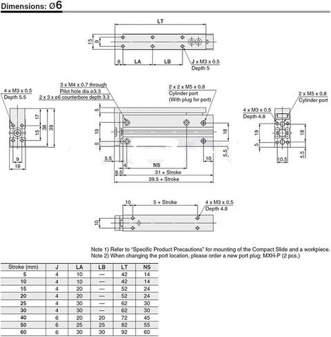 1pcs اسطوانة التمثيل المزدوج مستحضر 16 مم rock 30/40/50/60mm mxh slide pneumatic pneumatic pneumatic الأسطوانة (MXH16-30) in Kuwait
