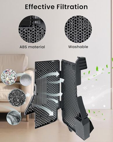 3 Sets Suction Station Water Filter with Removable Sieve Replacement Parts for S7 MaxV Ultra S7 Pro Vacuum Cleaner, Accessory Kit Include 2 Water Filter 1 High-Speed Cleaning Brus in Kuwait