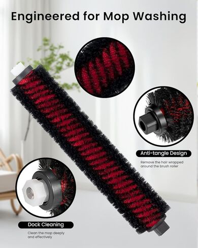 3 Sets Suction Station Water Filter with Removable Sieve Replacement Parts for S7 MaxV Ultra S7 Pro Vacuum Cleaner, Accessory Kit Include 2 Water Filter 1 High-Speed Cleaning Brus in Kuwait