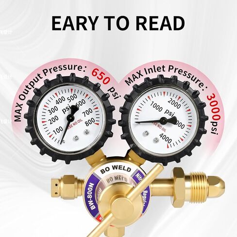 منظم النيتروجين BO مع 0-800 PSI ، CGA580 اتصال مدخل و 1/4 '' 'الذك in Saudi Arabia