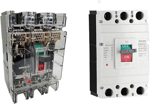 CTM1-630 Molded Case Circuit Breaker 3P 4P 500A 630A Transparent Power Switch 3-Pole Electrical Equipment Protector MCCB(630A,3P(Common)) in Saudi Arabia