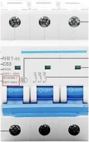 Three Phase Household Mini Circuit Breaker Air Switch NB1-63 3P C Type 25A32A40A50A63A(2A) in Saudi Arabia