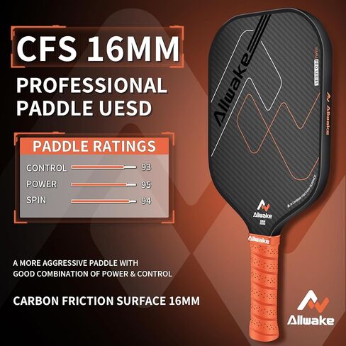 Pickleball Paddlles ، USAPA معتمدة ، 3K احتكاك السطح الألياف الكربون مجداف المخلل ، مضارب المخللة دائمة وخفيفة الوزن للمخلل للبالغين in Kuwait