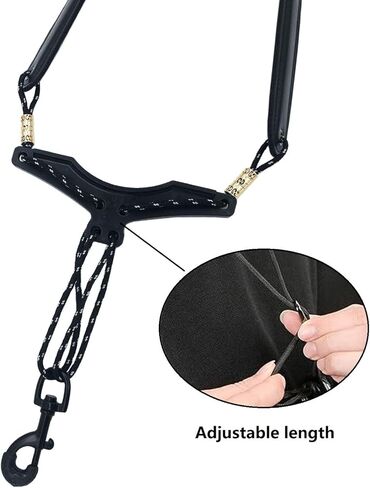 Saxophone Neck Strap, Less-Stress Leather Sax Strap with Plastic Beam and Metal Swivel Hook, Adjustable Saxophone Padded Strap for Alto Tenor Baritone Soprano Saxophone in Saudi Arabia