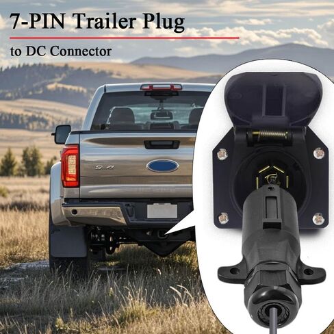 شاحن الكابلات لمحول Starlink Mini إلى 7 Way Trailer Sluge ، 12 فولت إكسسوارات سلك كابل Cable Power DC لـ RV Truck Trailer ، 5ft (1.5m) in Saudi Arabia