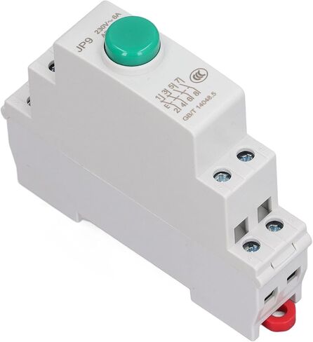 زر الضغط على السكك الحديدية DIN ، مفتاح Pushbutton مثبت على السكك الحديدية DIN AC230V 2NO 2NC مفتاح Pushbutton للبدء المغناطيسي مكافحة خط كهربائي كهربائي JP9 in Saudi Arabia