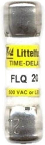 Littlelfuse FLQ-20 (FLQ20) ، 20 أمبير (20 أ) 500 فولت ، ضربة بطيئة ، تأخير الوقت ، الصمامات القزم in Saudi Arabia
