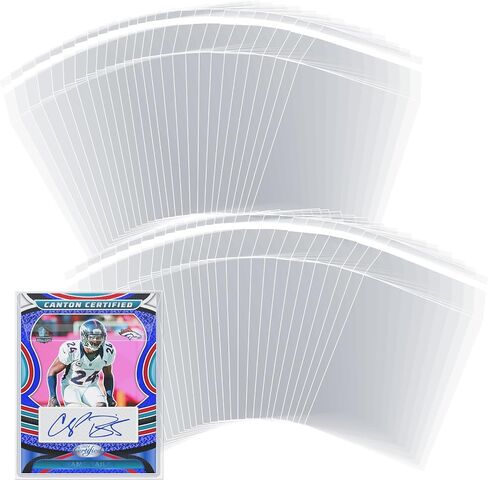400Pcs Top Loader Sleeves Penny Sleeves for Top Loaders Resealable Team Bags for 35-75PT Rigid Toploader Card Holder Trading Card Sleeves Trading Card Protectors for Semi Rigid Card Holders(3" x 4") in Saudi Arabia
