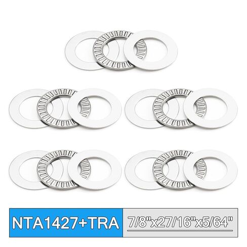 NTA1427 + TRA Inch Thrust Needle Roller Bearing with Two TRA1427 Washers 22.23 * 42.85 * 1.984mm 5Pcs TC1427 NTA 1427 in Kuwait