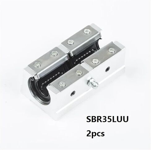 2pcs/lot sbr35luu sme35luu تحمل النوع المفتوح للكتلة الحاملة للكتلة الخاصة بـ SBR35 35mm Linear Guide Rail in Saudi Arabia