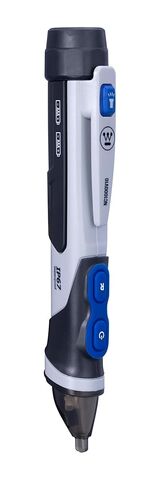Westinghouse Dual Range Non-Contact Voltage Detector, 12V-1000V AC Pen, Flashlight and Worklight, IP67 Dust & Waterproof; Audible and Flashing Led Alarms, Pocket Clip, CAT IV Rating; 2-Year Warranty in Kuwait