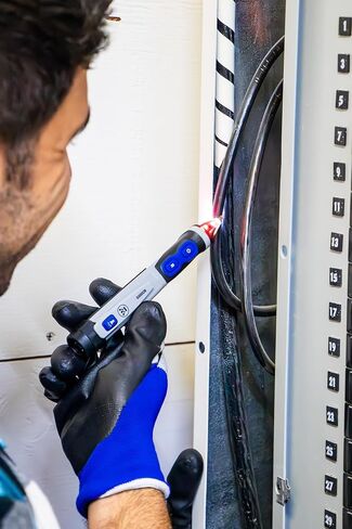 Westinghouse Dual Range Non-Contact Voltage Detector, 12V-1000V AC Pen, Flashlight and Worklight, IP67 Dust & Waterproof; Audible and Flashing Led Alarms, Pocket Clip, CAT IV Rating; 2-Year Warranty in Kuwait