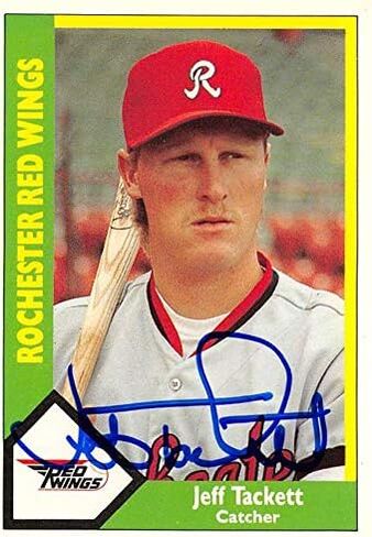 Jeff Tackett Card Baseball Card (Rochester Wings ، Orioles) 1990 CMC Minor League Rookie #310 - Baseball Slabbed Cards in Saudi Arabia