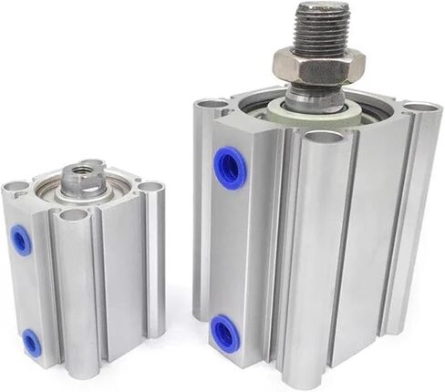 1PCS نوع قياسي مزدوج التمثيل مع المصد المطاطي نهاية قضيب واحد الخيط الذكور CQ2A50-10DCM الأسطوانة المضغوطة الألومنيوم (CQ2A50-50DCMZ) in Kuwait