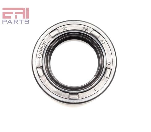 EAI OIL SEAL 28MM × 47 مم × 8 مم TC شفة مزدوجة ث/الربيع. حالة معدنية مع طلاء المطاط النتريل in Saudi Arabia