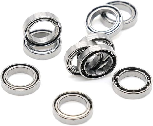 SMR137 Stainless Steel 7 * 13 * 3mm Miniature SMR137 Open Ball Bearings 10Pcs in Saudi Arabia