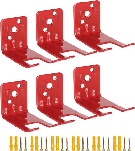 يتصاعد مطفأة الحريق والأقواس ، 6 حزمة حزمة من حريق الحريق ، حاملي حريق ، شماعات ربط حائط الحائط لمدة 5-10 رطل طفايات بمسامير in Kuwait