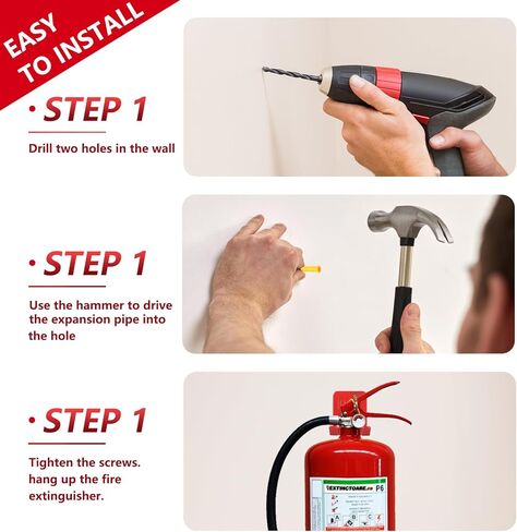 يتصاعد مطفأة الحريق والأقواس ، 6 حزمة حزمة من حريق الحريق ، حاملي حريق ، شماعات ربط حائط الحائط لمدة 5-10 رطل طفايات بمسامير in Kuwait
